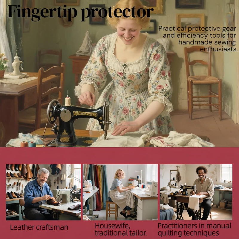 RyanDesign Metal Thimbles (4-Pack) - Size 9 Stainless Steel Finger Protector for Hand Sewing, Quilting, Embroidery | Comfort-Fit with Anti-Slip Grooves & Breathable Design - Image 5